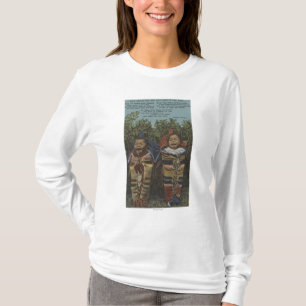 Camiseta Gêmeos indianos em Papooses & "apenas em Crying