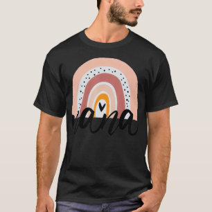 Camiseta Gêmeos IVF Nana Boho Arco-Íris Gêmeos Grávidas