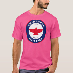 Camiseta Gêmeos Lagos State Park Iowa Ia Eagle Vacation Sou