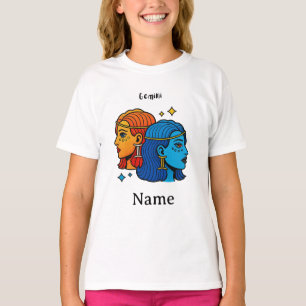 Camiseta Gêmeos Signo Zodiacal Pop Art - Gêmeos Celestiais 