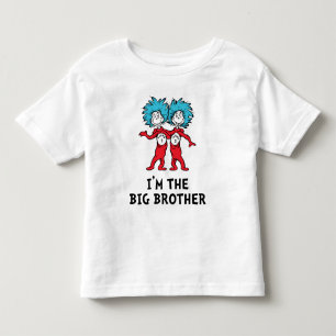 Camiseta Gêmeos Thing One e Thing Two do Dr. Seuss   Irmão 