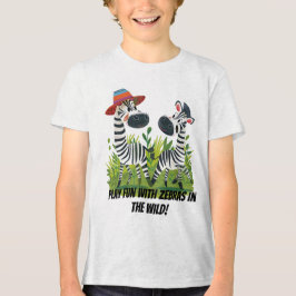 Camiseta Gêmeos Zebra no Nome Selvagem e Personalizado