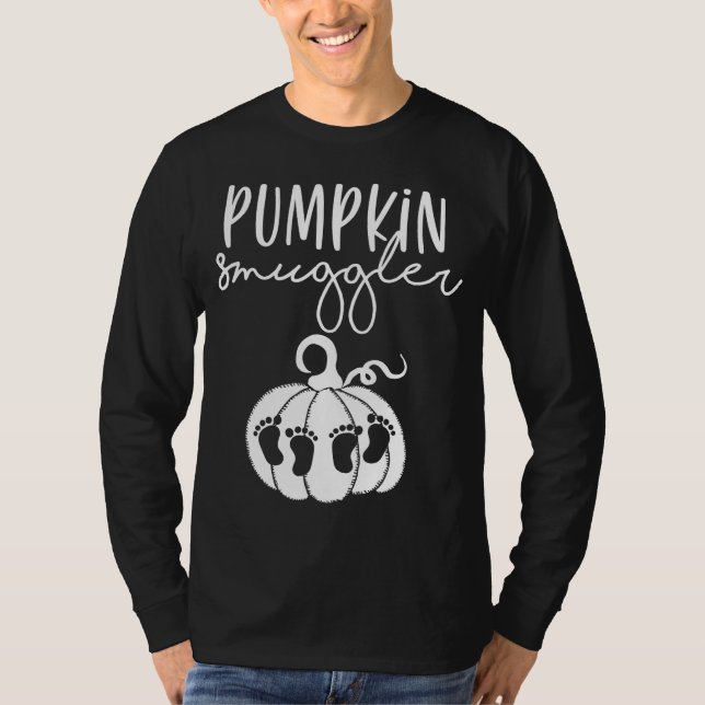 Camiseta Gemido Grávida Pumpkin Smuggler Smuggling Pumpkins (Frente)