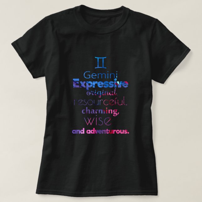 CAMISETA GEMINI (Frente do Design)
