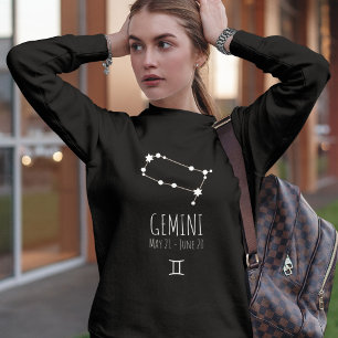 Camiseta Gemini   Constelação Zodiac Personalizada