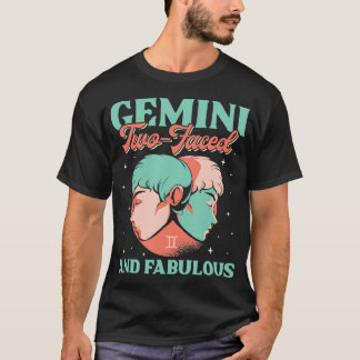 Camiseta Gemini Dois Facultados E Fabulosos Sinal Zodiac Ho