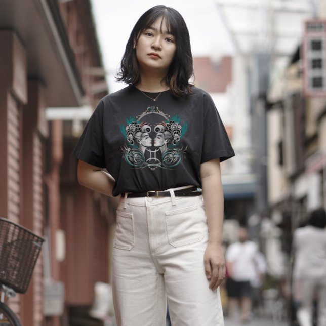 Camiseta Gemini Gótica Vitoriana (Criador carregado)