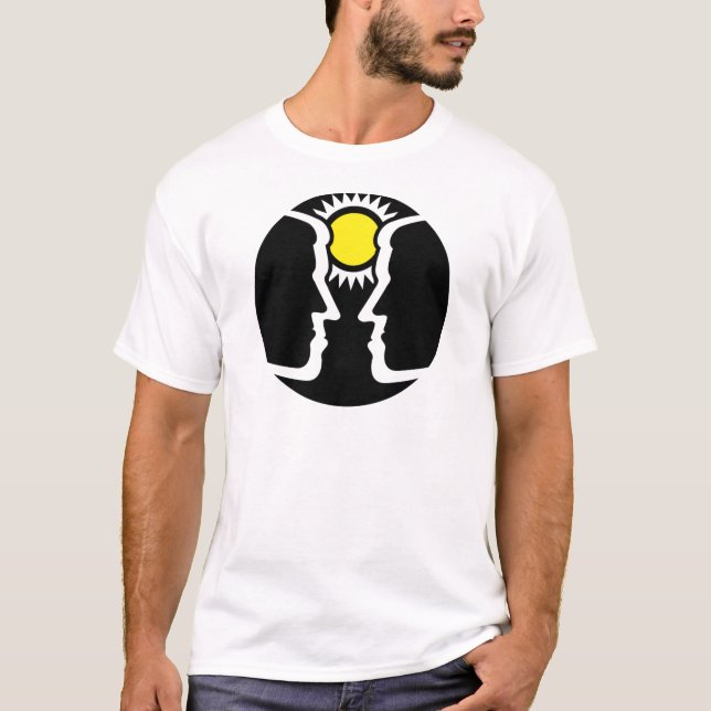 Camiseta Gemini Gráfico Gêmeos com Sol (Frente)