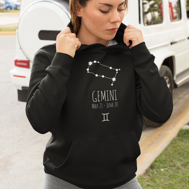Camiseta Gemini | Hoodie (constelação) Zodiaca personalizad (Criador carregado)