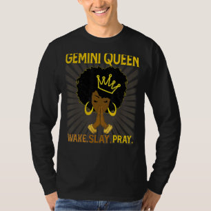 Camiseta Gemini Queen Astrology Zodiac Sinal Horoscope Birt