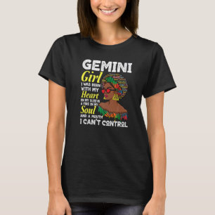 Camiseta Gemini Queen May Ou June Birthday Zodiac Sign Gemi
