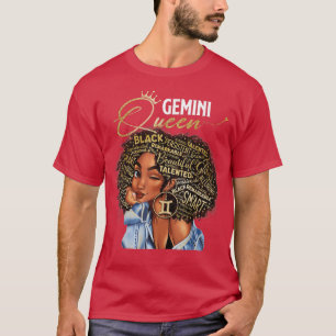 Camiseta Gemini Queen Sweet As Candy Birthday Gift For Blac