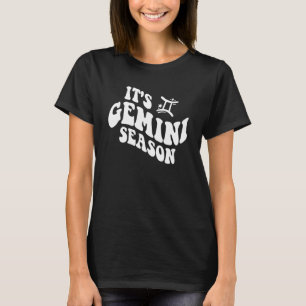 Camiseta Gemini Retro March April Astrology Gemini Zodiac S