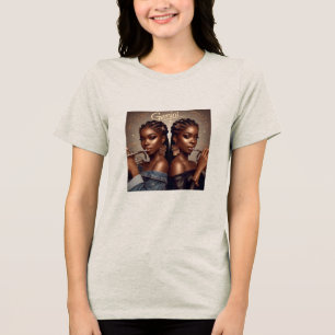 Camiseta Gemini Zodiac Musical Trumpet Três-Blend Shirt