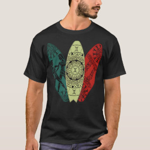 Camiseta Gemini Zodiac - Sinal de surfboard surfboard Horos