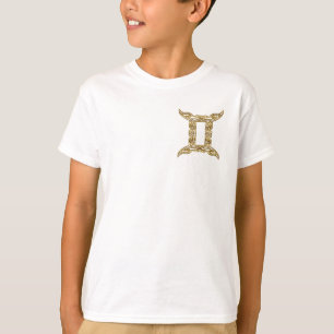 Camiseta Gemini Zodiac - Tribal Dourado