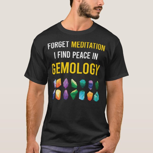 Camiseta Gemologista de Meditação (Frente)