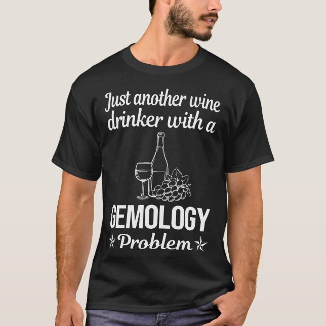 Camiseta Gemologista do Vinho Drinker (Frente)