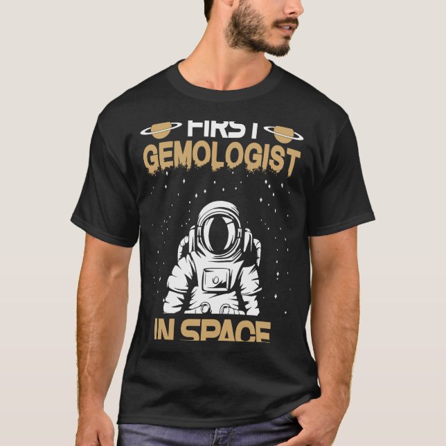 Camiseta Gemologista No Espaço (Frente)
