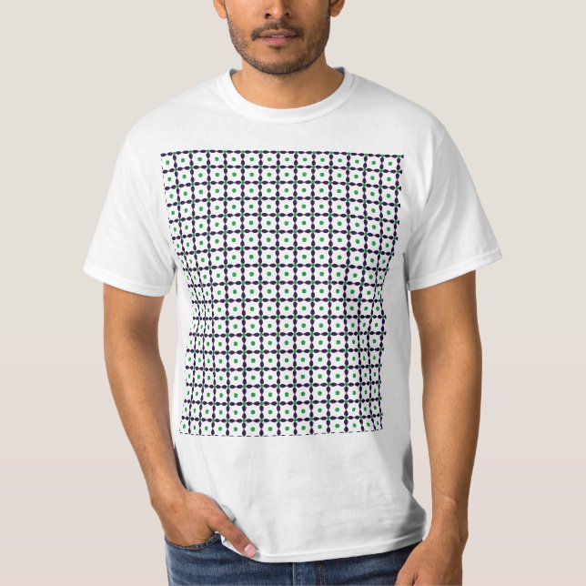 Camiseta Gemstone Art, Green and Purple (Frente)