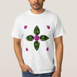 Camiseta Gemstone Art, Purple Green