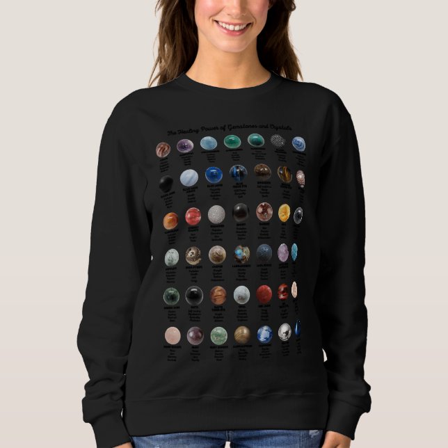 Camiseta Gemstones E Cristais (Frente)