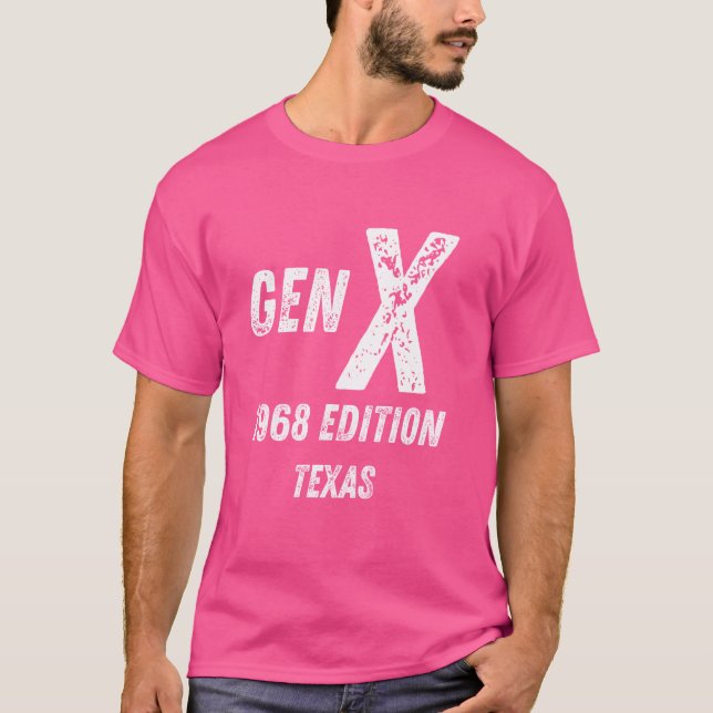 Camiseta Gen X 1968 Edition Generation Texas Birthday Chris (Frente)