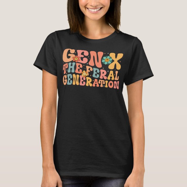 Camiseta Gen X A Geração Feral Funny Generation X (Frente)