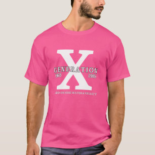 Camiseta GEN X erguido na Geração de Água da Mão e Negligên