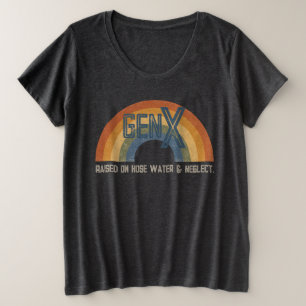 Camiseta Gen X erguido sobre água de casa e negligência