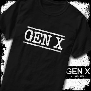 Camiseta Gen X Gen Xer Generation X Gen X