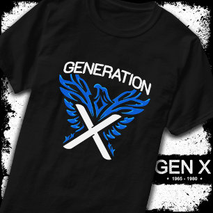 Camiseta Gen X Gen Xer Phoenix Bird Generation X