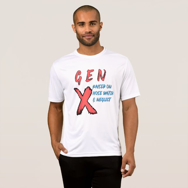 Camiseta Gen X Levantado Com Água Da Tubagem E Negligenciad (Frente Completa)