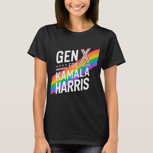 Camiseta gen x para kamala harris (Frente)