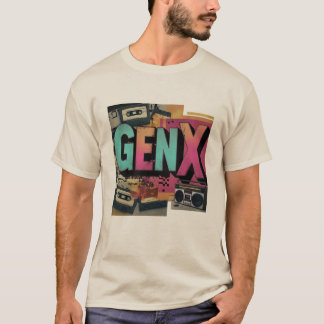 Camiseta Gen X Retro Cassete Design Bold 80s