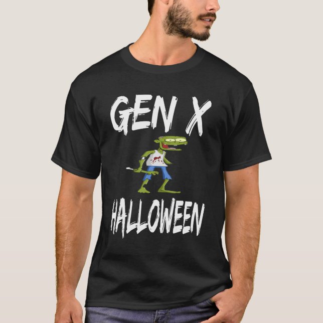 Camiseta Gen X Zombie Halloween Geração X (Frente)