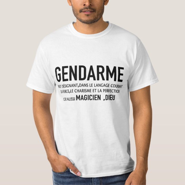 Camiseta GENDARME DEFINITION - EXCLUSIF LIMITÉE gendarme mo (Frente)