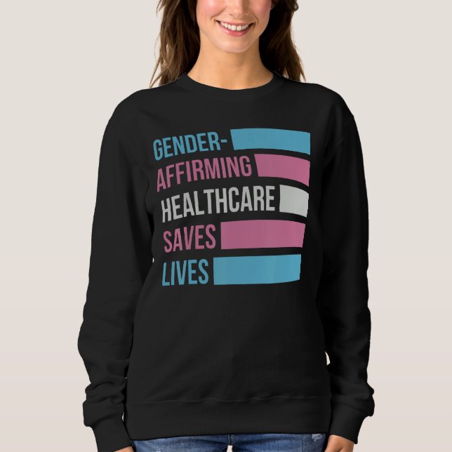 Camiseta Gender Affirming Healthcare Saves Lives Transgener (Frente)