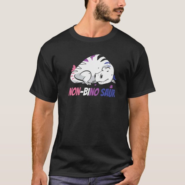 Camiseta Gender Fluid Pride Neutral - Binary Genderless Non (Frente)