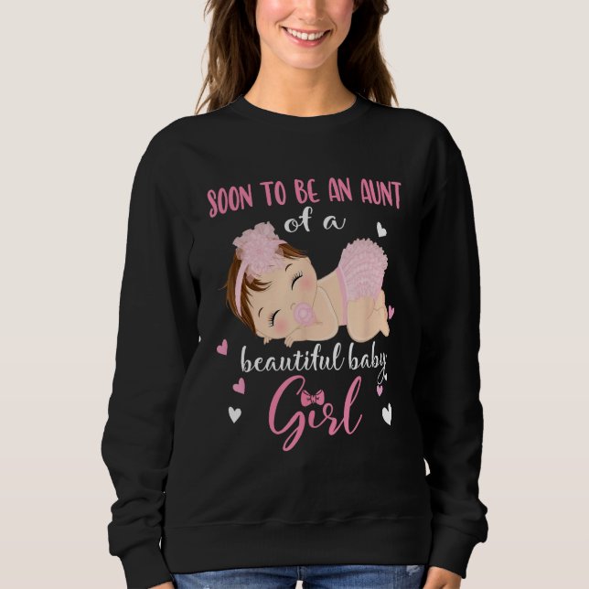 Camiseta Gender Reveal Auntie Says Girl Baby Shower Family  (Frente)