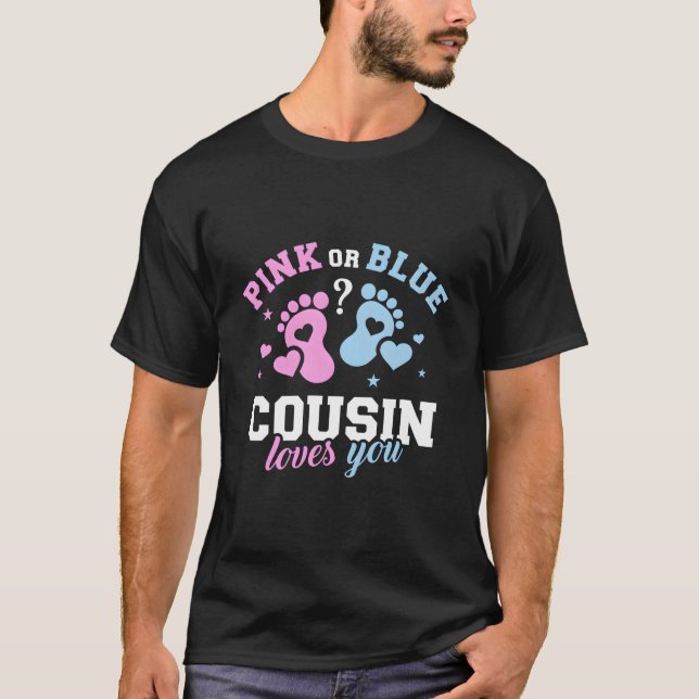 Camiseta Gender Reveal Cousin (Frente)