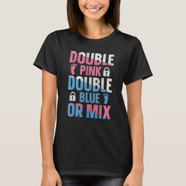 Camiseta Gender Reveal Twins Quote for a Gender Reveal Twin (Frente)