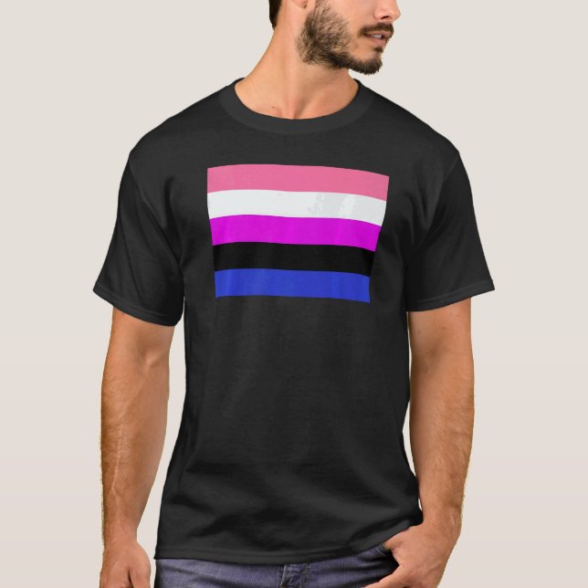Camiseta Genderfluid Pride Flag national pride (Frente)