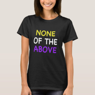 Camiseta Genderqueer Engraçado do Orgulho Não-Binário