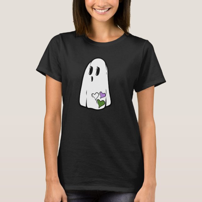 Camiseta Genderqueer Pride Ghost (Frente)