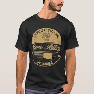 Camiseta Gene Autry Oklahoma É onde minha história começa