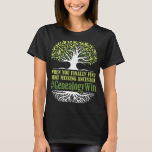 Camiseta Gene de Genealogia Historiadora Ancestral Ausente