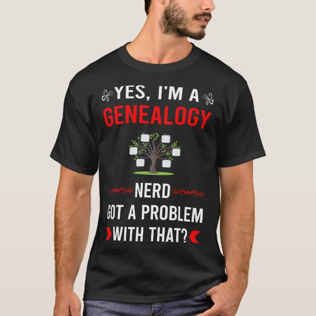 Camiseta Genealogia com Problemas Genealogista (Frente)