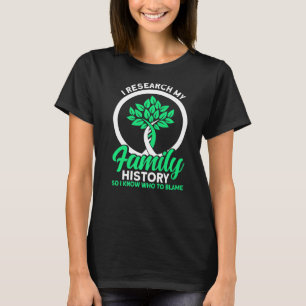 Camiseta Genealogia Pesquisei A Minha História Familiar Gen