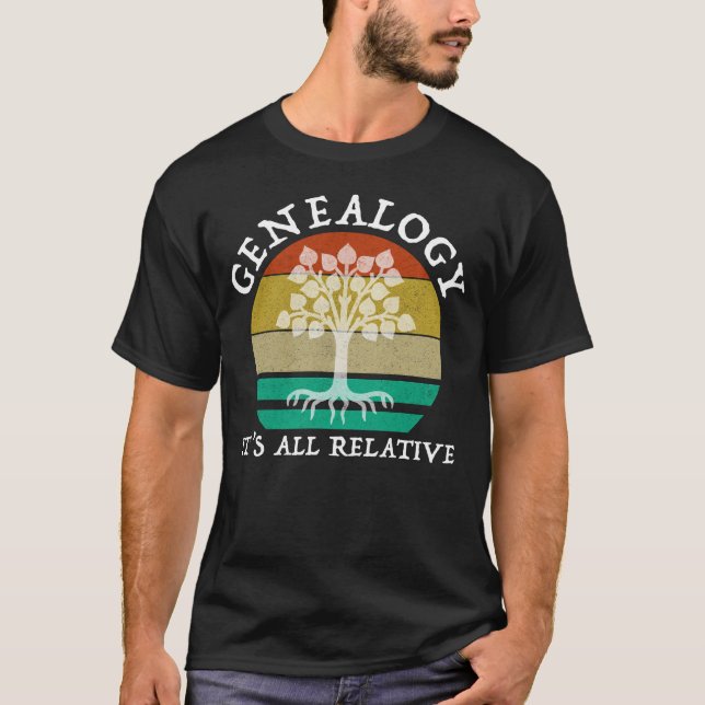 Camiseta Genealogia - Tudo é Relativo (Frente)